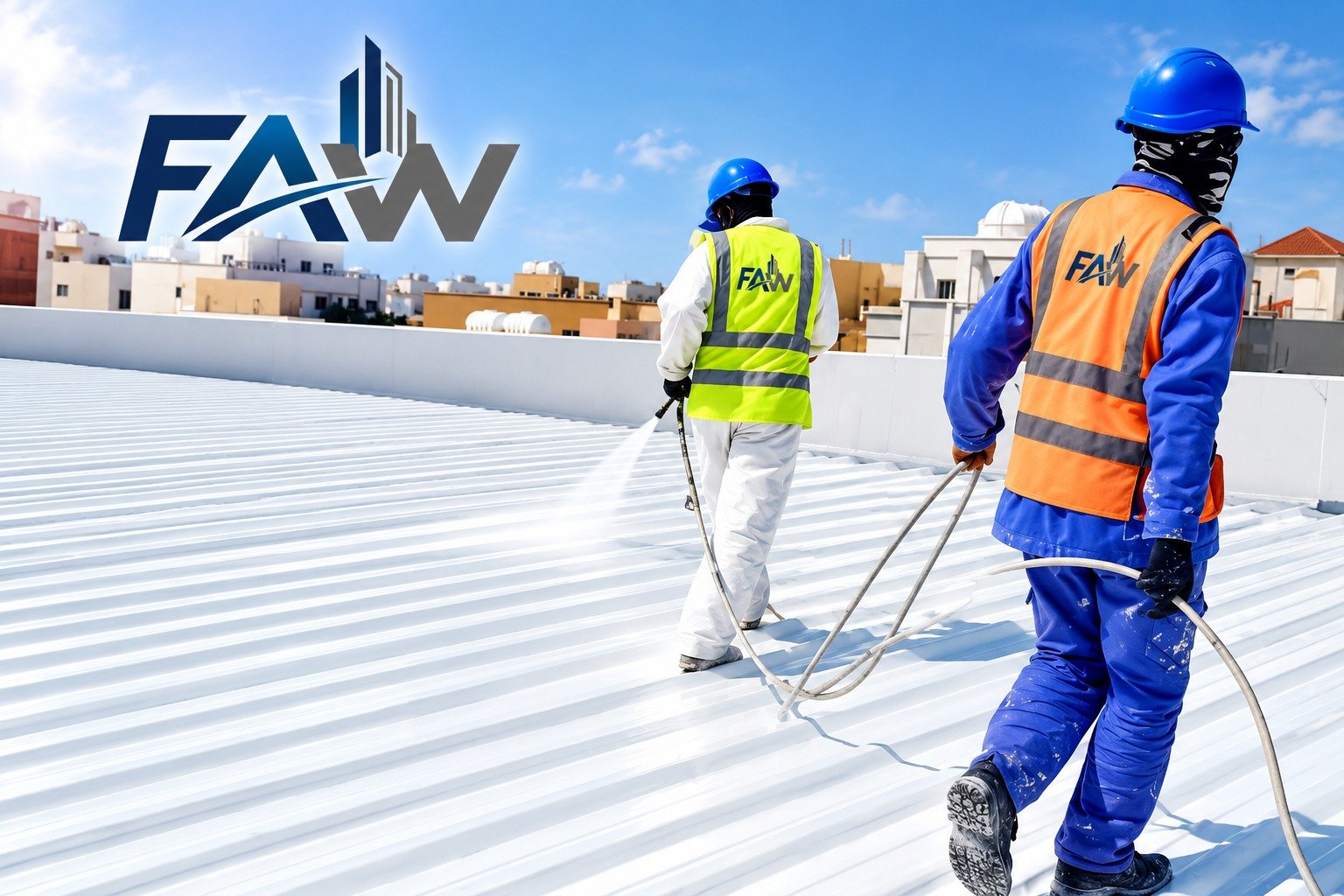 Metal roof coating application